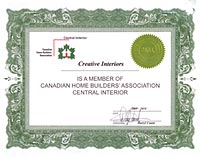 CHBA Certificate